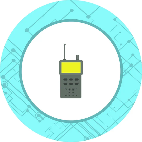 Walkie Talkie Icono Estilo Moda Aislado Fondo — Vector de stock