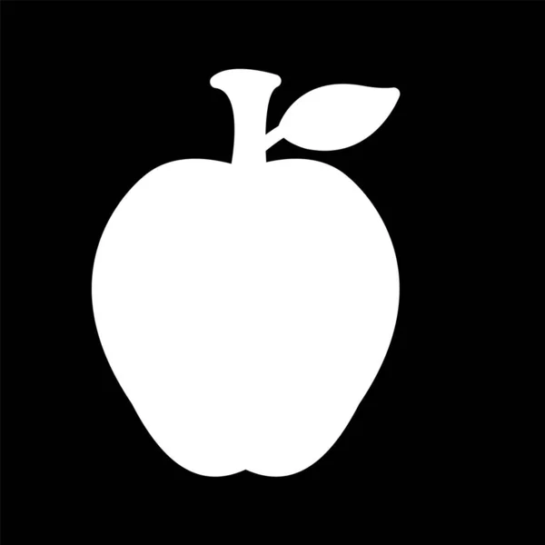 Apple Icon Icon Trendigen Stil Isolierten Hintergrund — Stockvektor
