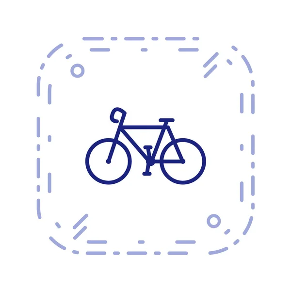 Vector Illustration Simple Icon Bicycle — Stock Vector