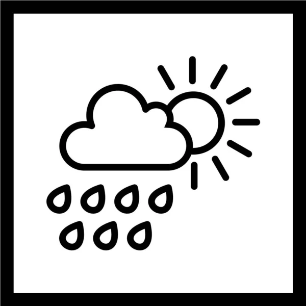 Векторная Иллюстрация Погоды — стоковый вектор