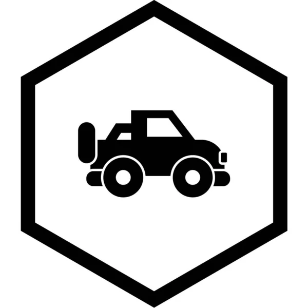 Auto Fahrzeug Symbol Vektor Illustration — Stockvektor
