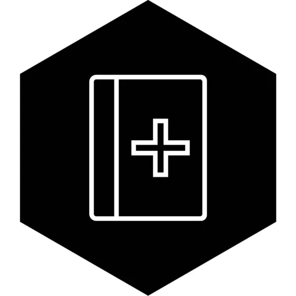 Ikona Bible Plochý Design Eps — Stockový vektor