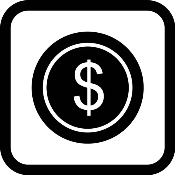 Dólar Signo Vector Icono — Archivo Imágenes Vectoriales