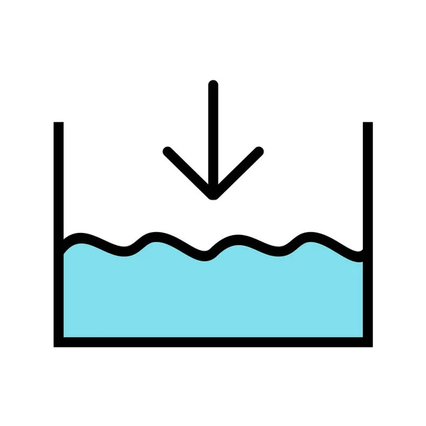 Ikona Linii Basenu — Wektor stockowy