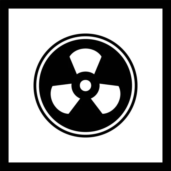 Ikona Promieniowania Modnym Stylu Odizolowane Tło — Wektor stockowy