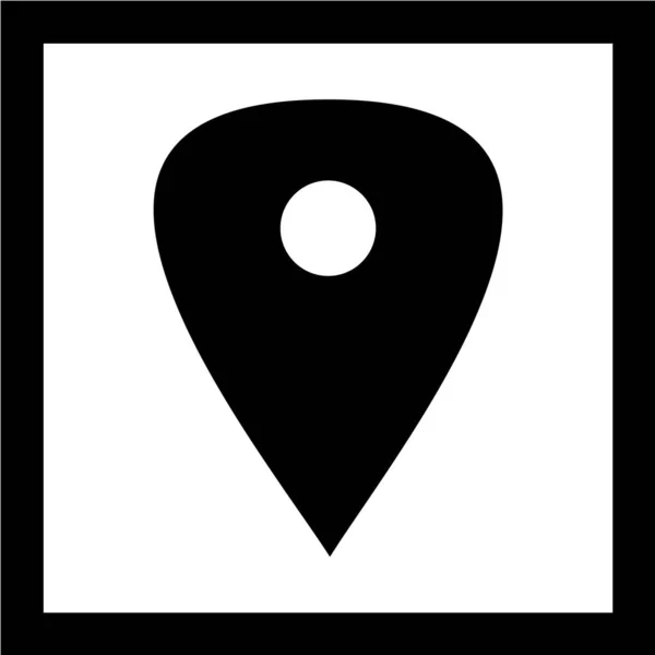 地図ポインタアイコンベクトルイラスト — ストックベクタ
