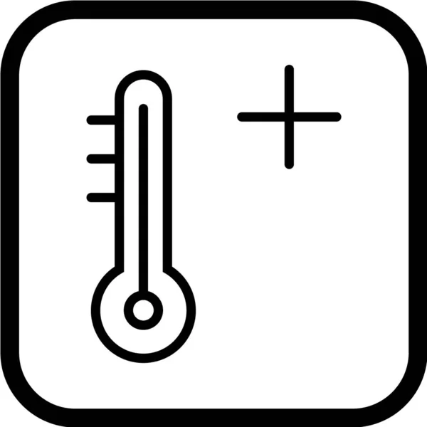 Thermometer Vector Icon Illustration — Stock Vector