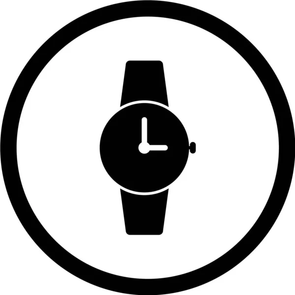 Uhr Vektor Illustration Einfaches Symbol — Stockvektor