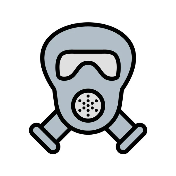 Zanieczyszczenie Ikona Maski Radioaktywnej Wektor — Wektor stockowy