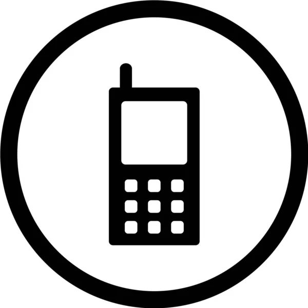 電話のベクトル図シンプルなアイコン — ストックベクタ