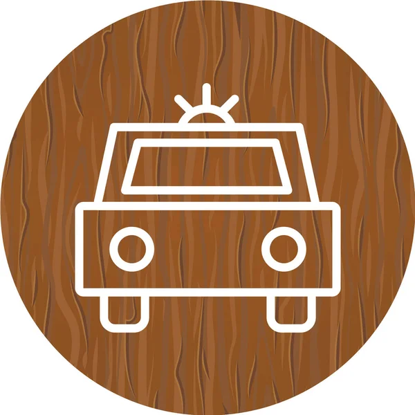 car sign icon. simple illustration of road station vector button for web