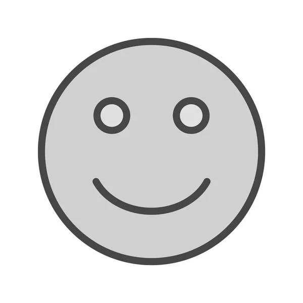 Boldog Emoji Ikon Divatos Stílus Elszigetelt Háttér — Stock Vector