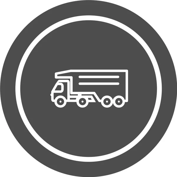 Lkw Liniensymbol Vektorillustration — Stockvektor