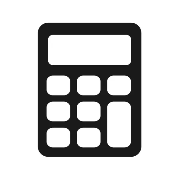 Icono Calculadora Ilustración Vectorial — Archivo Imágenes Vectoriales