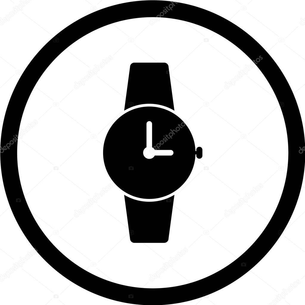 watch vector illustration, simple icon