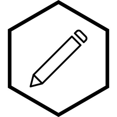 Moda biçimi izole edilmiş arkaplanda kalem simgesi 