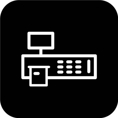 Bilgisayar simgesi, vektör illüstrasyonu. düz tasarım biçimi