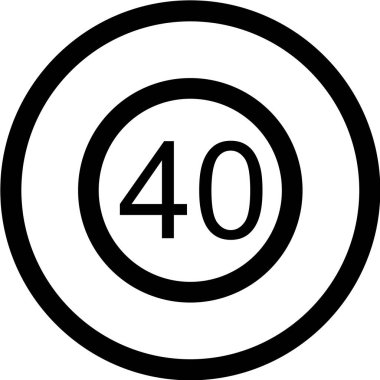 Yol simgesi, vektör illüstrasyonu