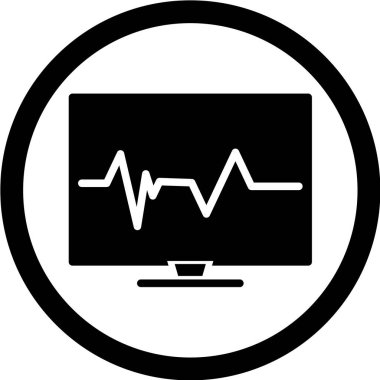 Siyah ve beyaz simgesinin vektör illüstrasyonu