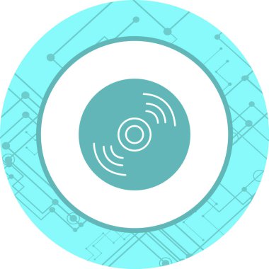 Moda Biçiminde Sıkıştırılmış Disk Simgesi Ayrıştırılmış Arkaplan