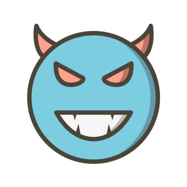 Moda Biçimli Emoji Simgesi İzole Arkaplan 