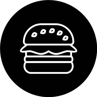  Gıda ve içecek Web ikonu vektör illüstrasyonu