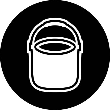 Moda Biçiminde Pail Simgesi İzole Arkaplan