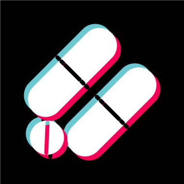 tıbbi düz simge, vektör iilüstrasyonu