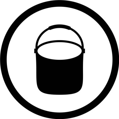 kova ağ ikonu vektör illüstrasyonu 