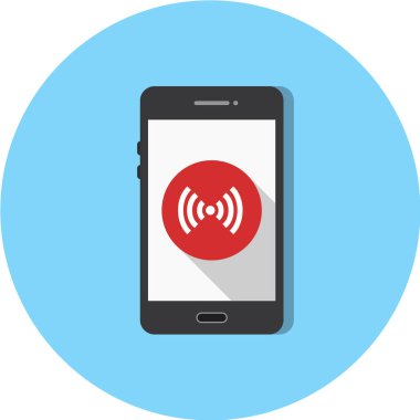 akıllı telefon ekran vektör çizimi, basit simge