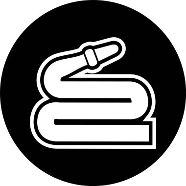 Moda Biçimli Hortum Simgesi İzole Arkaplan