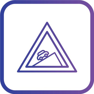 Uyarı işaretinin vektör çizimi