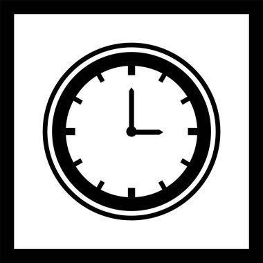 Moda Biçiminde Saat Simgesi İzole Arkaplan 