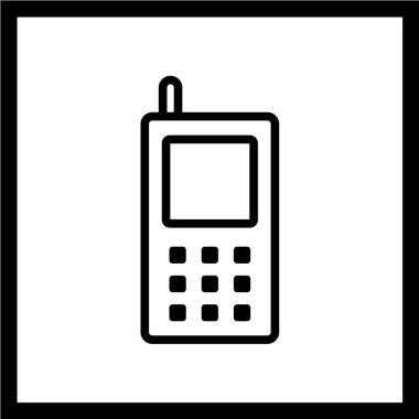 telefon vektör illüstrasyonu, basit simge