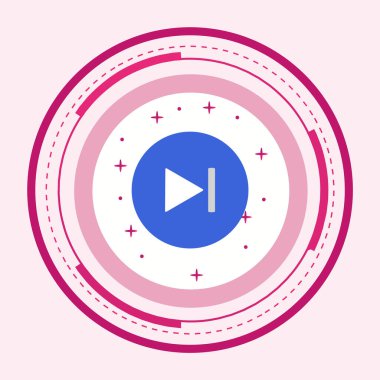 Moda Biçimli İzole Arka Gruplandırılmış Sonraki Simge