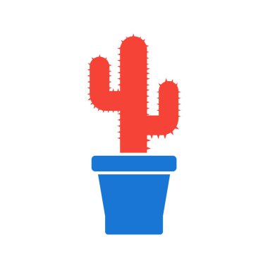  Kaktüs Simgesi Moda Tarzı İzole Arkaplan