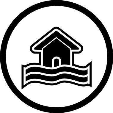 Ev simgesinin vektör illüstrasyonu