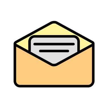 zarf e- posta simgesi vektör illüstrasyon grafik tasarımı