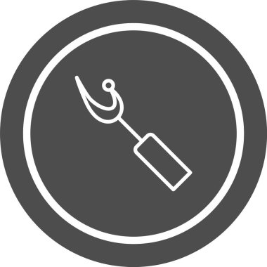 Yırtıcı Simgesi Moda Biçimi İzole Arkaplan