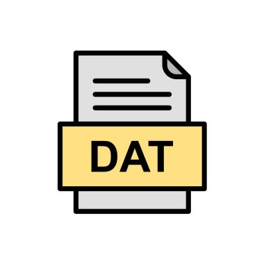 dosya biçimi düz tasarım vektör çizimi