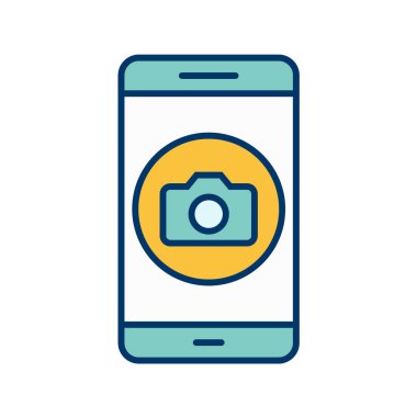 Mobil Uygulamalar konsept vektör çizimi beyaz arkaplan üzerinde 