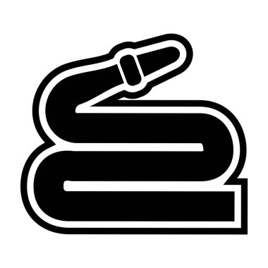 Moda Biçimli Hortum Simgesi İzole Arkaplan