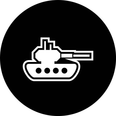 Tank Simgesi Moda Biçiminde İzole Arkaplan