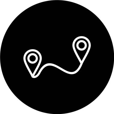 Harita işaretleyici simgesi. vektör illüstrasyonu