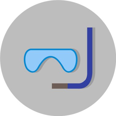 dalış maskesi vektör simgesi