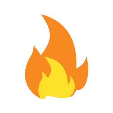 Ateş ikonu. düz dizayn