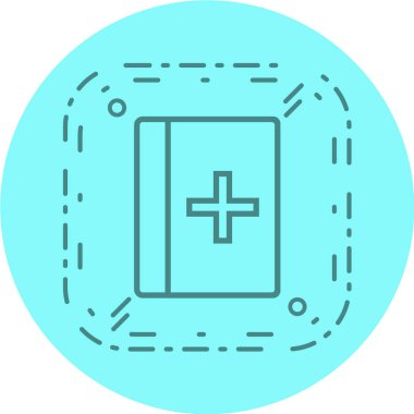 Bir artı simgenin vektör illüstrasyonu