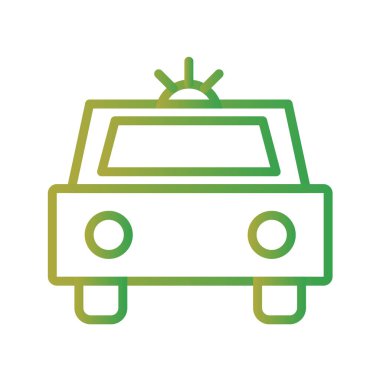 Araba tabelası simgesi. vektör illüstrasyonu 