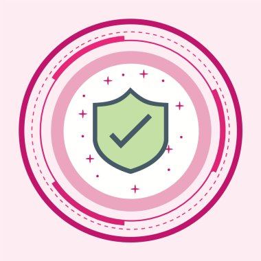 Güvenlik sistemi tasarımı, vektör illüstrasyon eps10 grafiği