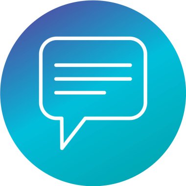 konuşma balonu simgesi, vektör illüstrasyonu